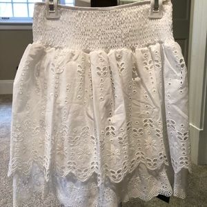 Storets white eyelet skirt